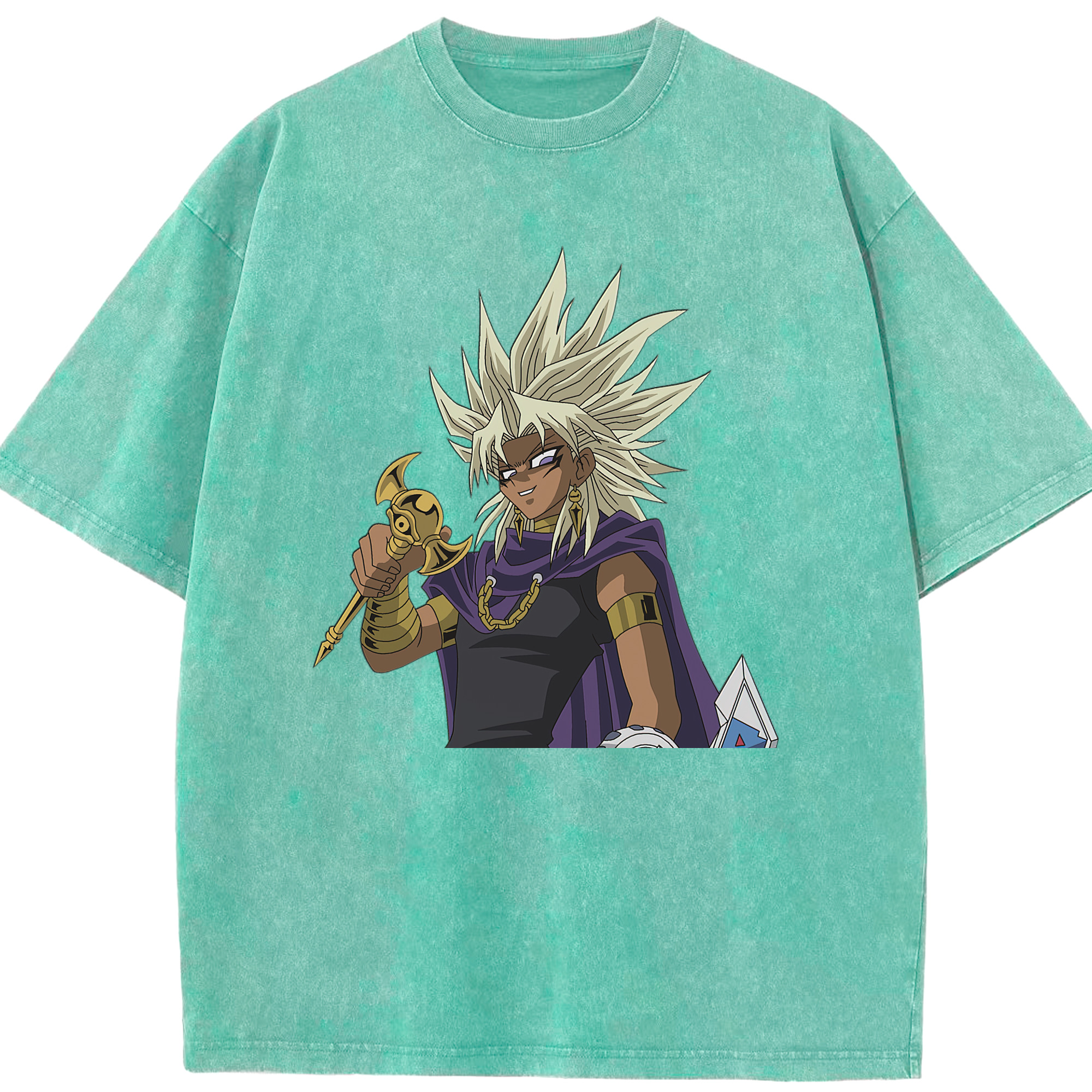 （画像用） 遊☆戯☆王 Yu-Gi-Oh! 綿100% ヴィンテージ風 半袖Tシャツ（フロントプリント）
